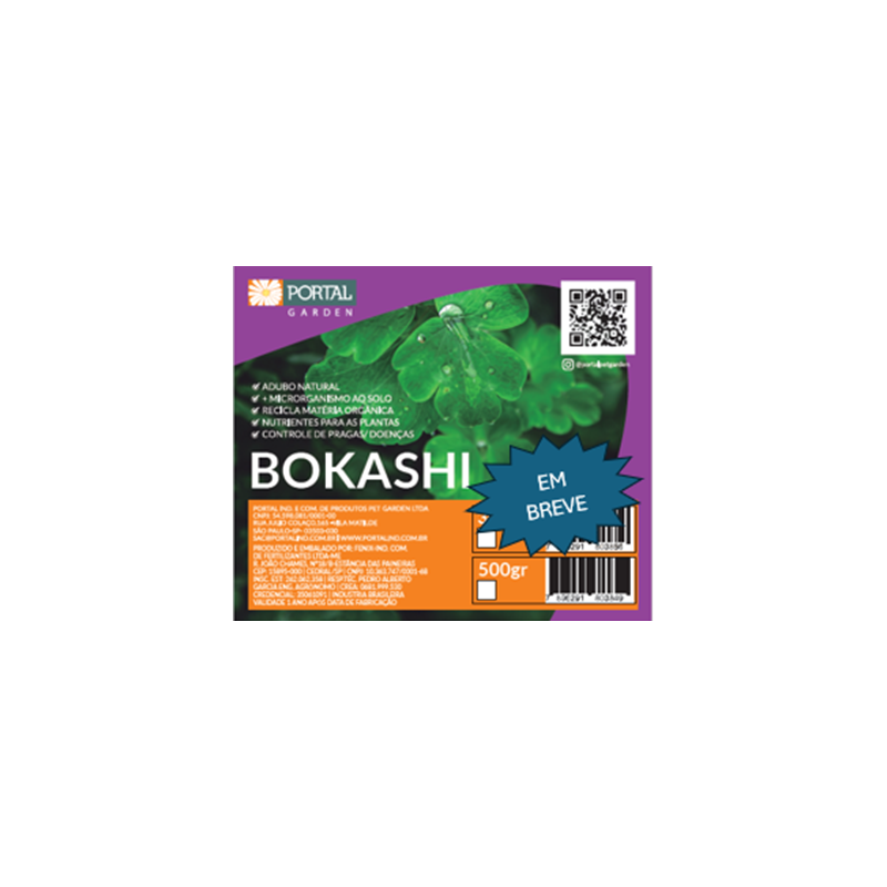 Adubo Bokashi Sólido PORTAL 200g/ 500g